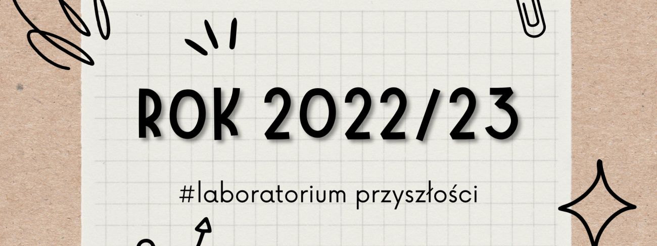 Napis Rok szkolny 2022/23